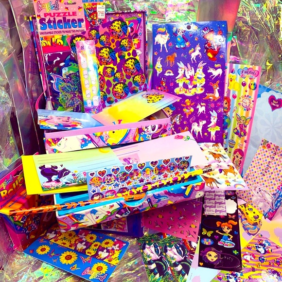 LISA FRANK STATIONERY BOX rollout stickers MARKIE+